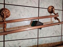 Suport francez vintage, stil baroc, aurit