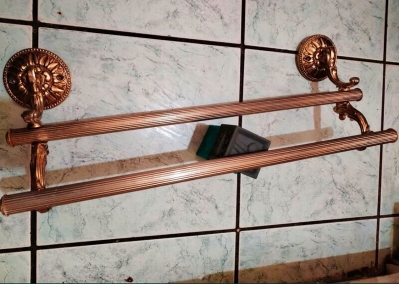 Suport francez vintage, stil baroc, aurit