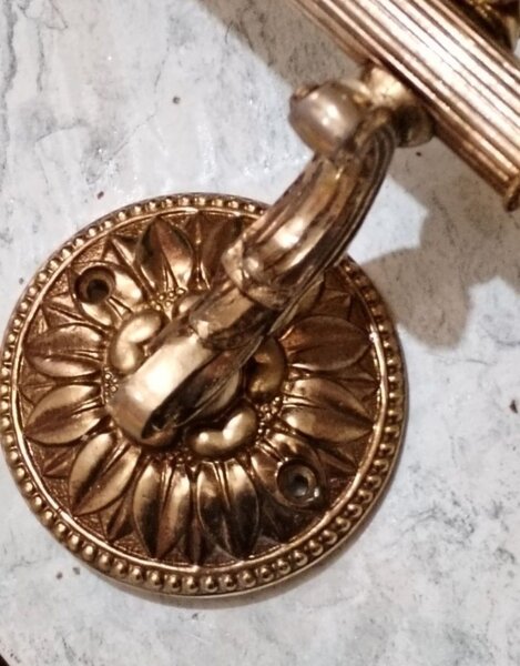 Suport francez vintage, stil baroc, aurit